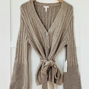 NEW Women's Leith Cardigan Sweater Beige Size S (Nordstroms)